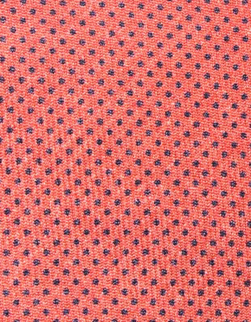 Patrick Hellmann Collection Red Tie With Black Dots  100% Wool image